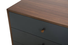 Load image into Gallery viewer, 60&quot; Brown Solid and Manufactured Wood Six Drawer Double Dresser