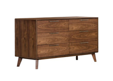 Load image into Gallery viewer, 51&quot; Brown Solid and Manufactured Wood Six Drawer Double Dresser