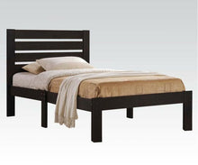 Load image into Gallery viewer, Popular Espresso Queen Size Slat Wood Bed