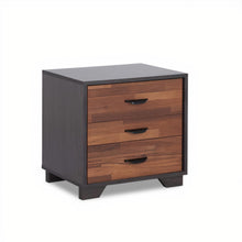 Load image into Gallery viewer, 19&quot; Espresso Three Drawers Nightstand