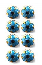 Load image into Gallery viewer, 1.5&quot; X 1.5&quot; X 1.5&quot; Blue Black And Yellow  Knobs 8 Pack