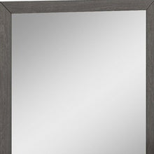 Load image into Gallery viewer, 18&quot; Dark Brown Two Drawers Manufactured Wood Mirrored Nightstand