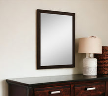 Load image into Gallery viewer, 18&quot; Brown Two Drawers Manufactured Wood Mirrored Nightstand