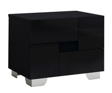 Load image into Gallery viewer, Solid Wood King Black Bed