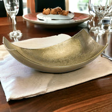 Load image into Gallery viewer, 6&quot; Gold Aluminum Decorative Bowl