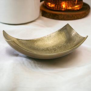 6" Gold Aluminum Decorative Bowl