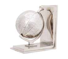 Load image into Gallery viewer, 4.5&quot; X 6.75&quot; X 7.75&quot; Alum Globe Bookend Set Of Two