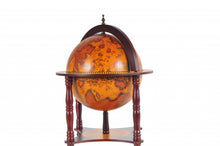 Load image into Gallery viewer, 16.5&quot; X 16.5&quot; X 22&quot;Walnut Globe With Chess Holder