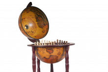 Load image into Gallery viewer, 16.5&quot; X 16.5&quot; X 22&quot;Walnut Globe With Chess Holder