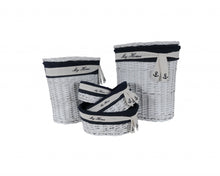 Load image into Gallery viewer, 14.5&quot; X 20&quot; X 23&quot; Whiteblueovalwillow Basket Set Of 5