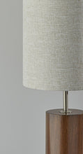 Load image into Gallery viewer, Natural Wood Circular Block Table Lamp