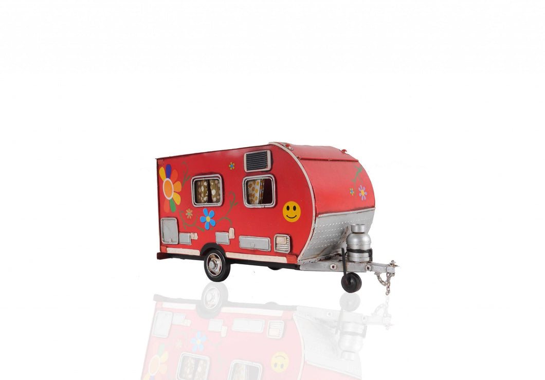 Red Camper Trailer Model Tissue Holder