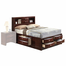 Load image into Gallery viewer, Espresso Multii-Drawer Wood Platform Queen Bed With Pull Out Tray