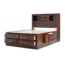 Load image into Gallery viewer, Espresso Multii-Drawer Wood Platform Queen Bed With Pull Out Tray