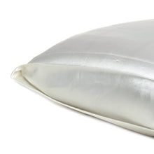 Load image into Gallery viewer, White Dreamy Set Of 2 Silky Satin Queen Pillowcases
