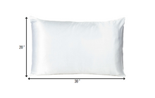 Load image into Gallery viewer, White Dreamy Set Of 2 Silky Satin Queen Pillowcases