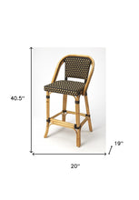 Load image into Gallery viewer, 26&quot; Brown And Natural Bar Chair