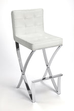 Load image into Gallery viewer, 29&quot; Off-white And Silver Iron Bar Chair