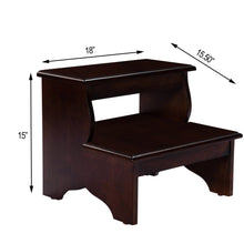 Load image into Gallery viewer, 15&quot; Cherry Manufactured Wood Backless Bar Chair