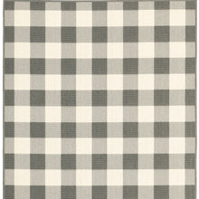 Load image into Gallery viewer, 2&#39; X 4&#39; Gray and Ivory Indoor Outdoor Area Rug