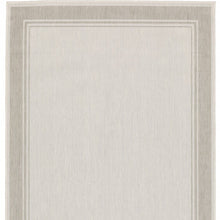 Load image into Gallery viewer, 5&#39; x 7&#39; Gray and Ivory Indoor Outdoor Area Rug
