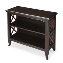 Load image into Gallery viewer, 30&quot; Dark Brown Two Tier Standard Bookcase
