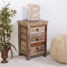 Load image into Gallery viewer, 16&quot; Modern Rustic Three Drawer Accent Chest