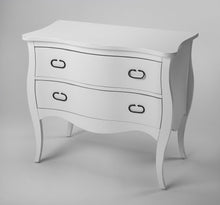 Load image into Gallery viewer, 34&quot; White Solid Wood Two Drawer Chest