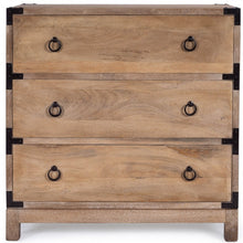 Load image into Gallery viewer, 28&quot; Natural Wood Solid Wood Three Drawer Dresser