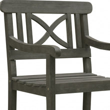 Load image into Gallery viewer, Distressed Grey Garden Armchair