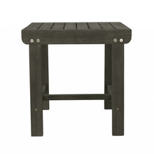 Load image into Gallery viewer, Dark Grey Outdoor Wooden Side Table