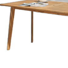 Load image into Gallery viewer, Natural Wood Dining Table With Slatted Top