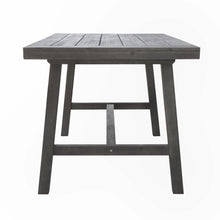 Load image into Gallery viewer, Dark Grey Dining Table With Leg Support