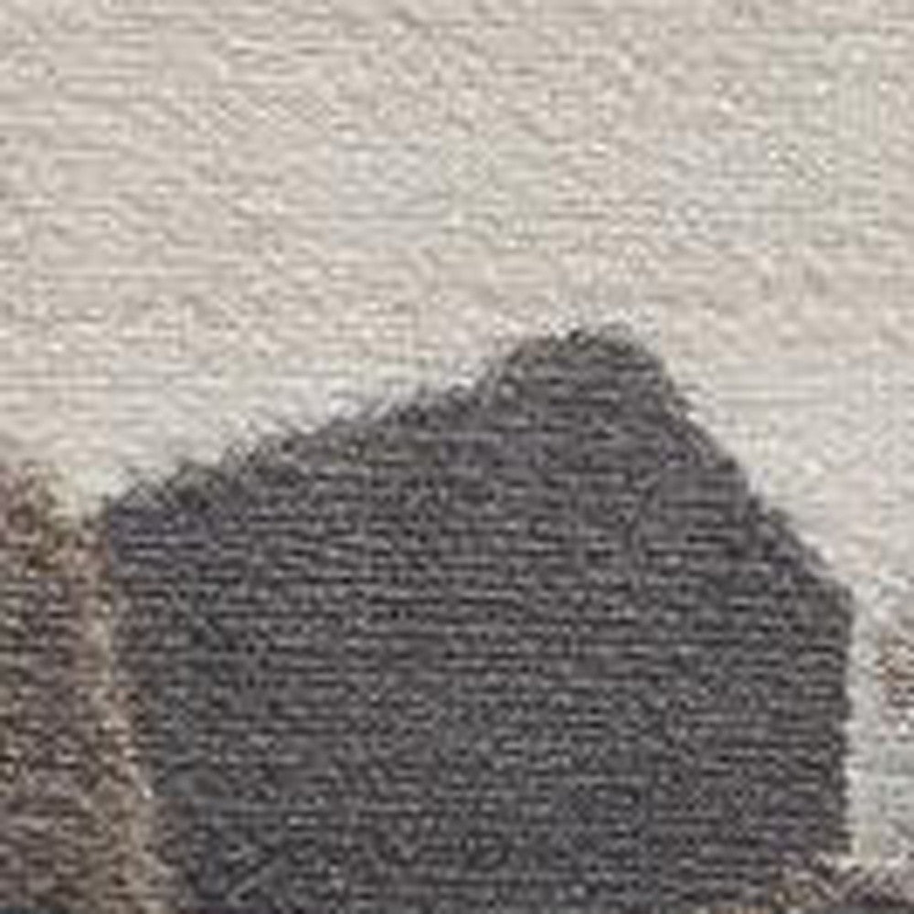 2’ x 3’ Beige Cobblestone Pattern Scatter Rug