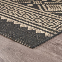 Load image into Gallery viewer, 5&#39; X 8&#39; Brown And Black Indoor Outdoor Area Rug