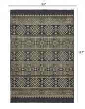 Load image into Gallery viewer, 5&#39; X 8&#39; Brown And Black Indoor Outdoor Area Rug