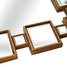 Load image into Gallery viewer, 32&quot; Gold Square Framed Accent Mirror