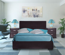 Load image into Gallery viewer, Black Upholstered Queen Platform Bed