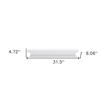 Load image into Gallery viewer, 32&quot; Classic White Floating Wall Shelf