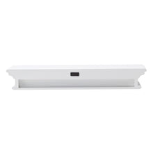 Load image into Gallery viewer, 32&quot; Classic White Floating Wall Shelf