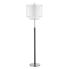Load image into Gallery viewer, 62&quot; Chrome Traditional Shaped Floor Lamp With White Drum Shade