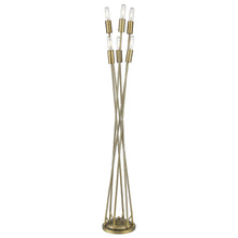 Load image into Gallery viewer, 60&quot; Brass Six Light Torchiere Floor Lamp