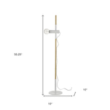 Load image into Gallery viewer, 55&quot; Natural Reading Floor Lamp
