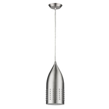 Load image into Gallery viewer, Silver Hanging Light with Glass Studs