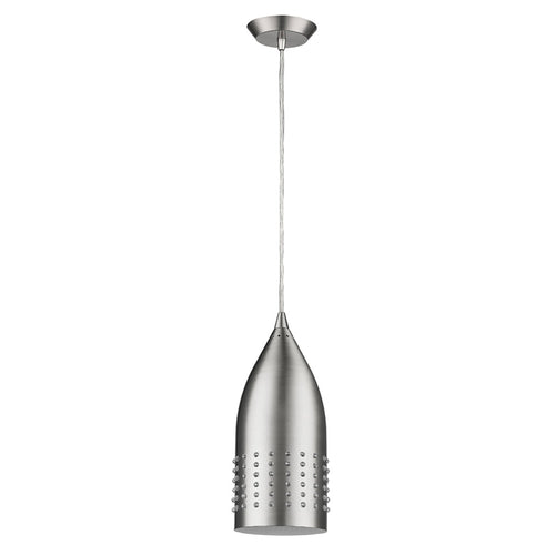 Silver Hanging Light with Glass Studs