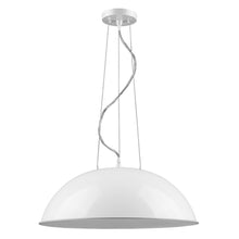 Load image into Gallery viewer, Layla 1-Light White Bowl Pendant