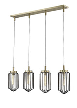 Load image into Gallery viewer, Reece 4-Light Aged Brass Island Pendant