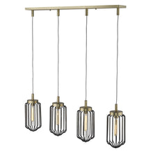 Load image into Gallery viewer, Reece 4-Light Aged Brass Island Pendant