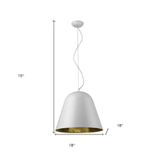Load image into Gallery viewer, Knell 1-Light White Pendant