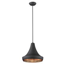 Load image into Gallery viewer, Tholos 1-Light Matte Black Pendant